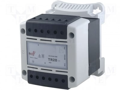 Защитен трансформатор DF-680500029 Трансформатор: защитен; 500VA; 230VAC; 230V; IP20; Монтаж: DIN